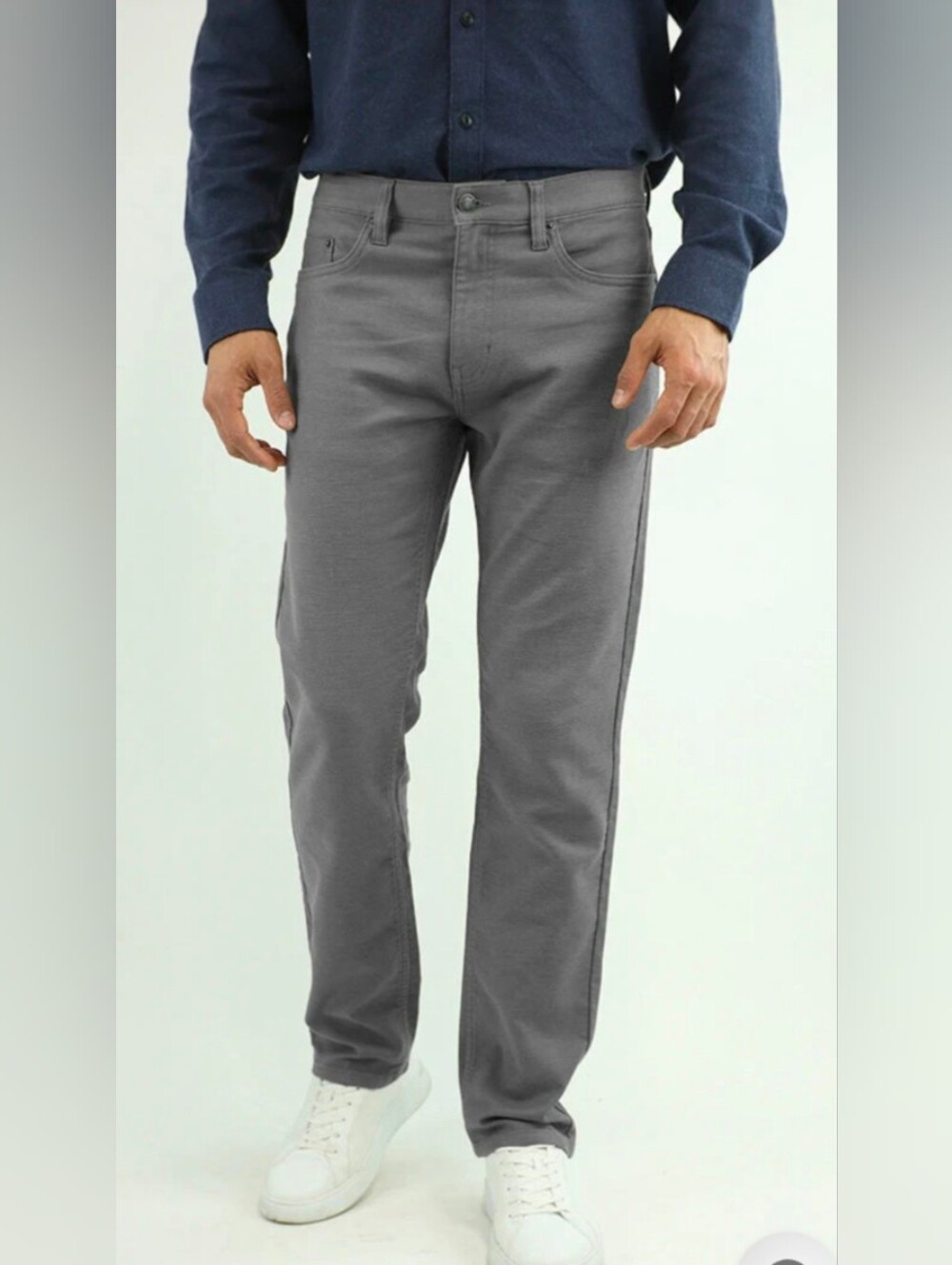 Straight Fit 5 Pocket Twill Pant